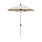 California Umbrella GSCUF758117-SA53 7.5' Round Aluminum Pole Fiberglass Rib Market Umbrella, Pacifica Canvas