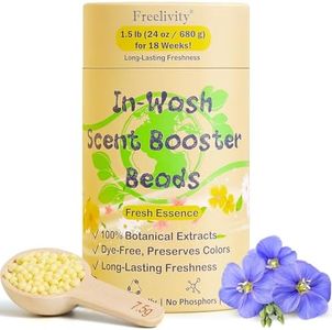 Freelivity In‑Wash Scent Booster Beads – Fresh Essence Scent, Laundry Beads fabric softener, 24 oz – Lasts Up to 70 Washing Cycles – Eco‑Friendly & Safe for Babies and Kids