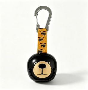 Bear Bell Wildlife Deterrent with Zinc Alloy Carabiner Clip