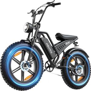 Electric Bike for Adults, 20 Inch Fat Tire Ebike with 1500W Peak Motor, 48V 15AH Removable Battery, 40-60 Miles PAS Range, Dirt E Bike for Mountain, Sand, Road, Beach, Snow and Daily Commuting