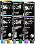 Rosso Coffee Capsules for Nespresso Original Machine - 60 Gourmet Espresso Pods, Compatible with Nespresso Original Line Machines (Variety 60)