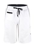 Nonwe Men's Beachwear Board Shorts Quick Dry Zipper Pockets with Lining White 34