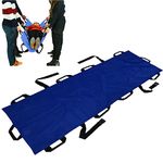 ZJchao Portable Transport Adjustable Belt Stretcher with 10 Handles, Folding Soft Stretcher Reinforced Back Stretcher Transport Stretcher Patient Mover for Patient Transport and Casualty