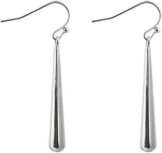Baseball Bat Hoop Earrings 925 Sterling Silver Dangle Earrings Hypoallergenic Handmade Stick Drop Earrings Minimal Long Bar Dangle Earrings for Women Trendy