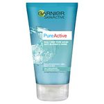 Garnier Pure Active Anti-Blackhead Deep Pore Face Wash 150ml, Face Cleanser For Oily Skin, With Zinc & Salicylic Acid - Removes Excess Oil, Unclogs Pores & Reduces Blackheads, Dermatologically Tested