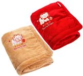 BRANDONN Baby Blankets New Born Double Layer Soft Coral Crib Top Sheet Cum Baby Bath Towel Bed Bedding for Baby Boys and Baby Girls