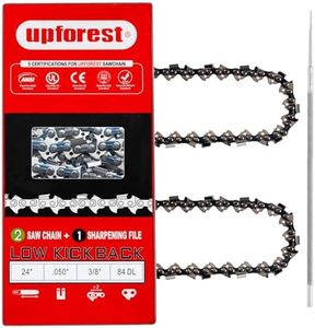 UPFOREST 24 Inch Chainsaw Chain 3/8" Pitch- .050" Gauge 84 Drive Links(72MLPX84)