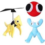 3pcs New Rainbow Friends Chapter 2 Plush,Blue Plush,Yellow Plush,red Plush (Blue)