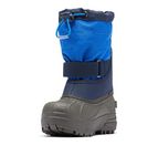 Columbia Boy's Girl's Toddler Powderbug Plus Ii Snow Boot, Collegiate Navy/Chili, 4 UK Child