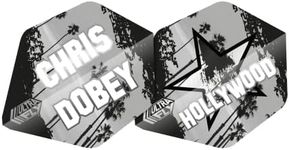 UNICORN Ultrafly Dart Flights | Chris Dobey Hollywood Star Design | AR Type 2 Shape| Ultra Durable 75 Micron Polyester PET