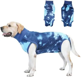 pangdi Recovery Suit for Dogs After Surgery, Spay Suit Female Spay & Male Neuter, Dog Onesie Body Suits for Post-Surgical, Abdominal Wounds and Skin Conditions, Blue, 3XL
