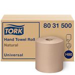 Tork 8031500 Universal Paper Hand Towel Roll, Y-Notch, 1-Ply, 8.0" Width x 630' Length, Natural (Case of 6 Rolls, 630 Feet per Rolls, 3,780 Feet per Case)