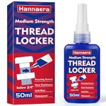 Threadlocker 1.69 Fl oz/50 ml Medium Strength 243, Lock Tight & Seal Nuts, Bolts, Fasteners and Metals, Blue Threadlocker Against Losening and Leakage