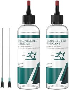 Treadmill Belt Lubricant, 100% Silicone Treadmill Lube High-Temperature Resistant Stable Non-Toxic Odorless Lubricant, with Application Tubes and Precision Screw Caps, 8 Ounces