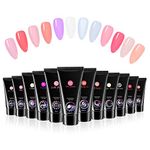 Nail Extension Kit, 12 Colors Nail Gel Nail Enhancement Gel Nail Gel Extension Nail Gel Kit Extension Nail Gel Kit