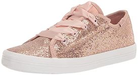 Keds Kids Girls Kickstart Jr. Celebrations Sneaker, Rose Gold, 8 M US