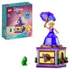 LEGO Disney Princess Twirling Rapunzel Buildable Toy with Diamond Dress Mini-Doll and Pascal the Chameleon Figure, Collectible Toys for Kids, Girls & Boys 43214