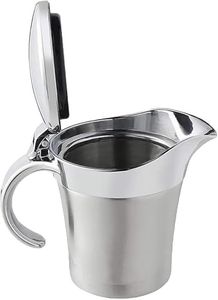 Double Insulated Gravy Boat – Stainless Steel Sauce Jug with Hinged Lid