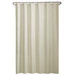 Maytex Water Repellent Fabric Shower Curtain or Liner, Machine Washable 70 x 72