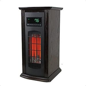 Lifesmart LifePro Tower Space Heater, Infrared Adjustable Indoor Warmer with Remote, Black