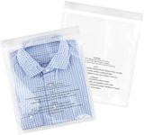 iMailer - 500 Pcs - 12" x 18" Poly Bags with Suffocation Warning Self Seal- Clear Shipping Bags 1.6 Mil for Clothing, Shirts, Packaging - Permanent Adhesive