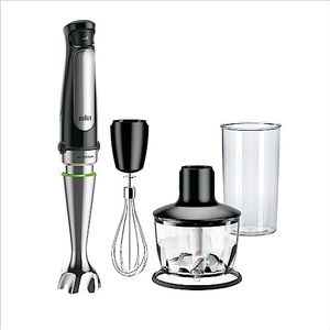 Braun MultiQuick 7 - Hand Blender 1000W, Stick Blender with ACTIVEBlade, Easy SmartSpeed Control, Anti-Splash Design, with Chopper, Whisk & 600ml Beaker (MQ7035X)