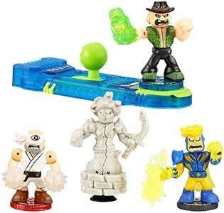 Akedo Legends of Powerstorm | Official Rules Starter Pack Legendary Punch Attack | 3 Mini Battling Action Figures with Training Practice Piece and Exclusive Joystick Controller, Multicolor (15177)