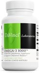 DAVINCI Labs Omega-3 1000 - Dietary Supplement to Maintain Already Normal Cholesterol Levels and Support Immune System, Healthy Hair and Skin* - Gluten-Free - 45 Enteric Coated Softgels