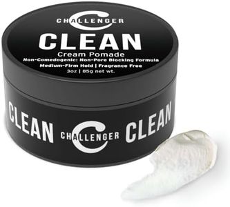 Challenger Fragrance Free Cream Pomade | Non-Comedogenic Styling Product | Unscented Hair Gel | Medium Firm Hold & Clean Ingredients | 3oz