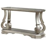 ACME Furniture 86933 Northville Sofa Table, Antique Champagne and Clear Glass