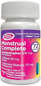 RIGHT REMEDIES Menstrual Complete Pain Relief (72 Gelcaps), Compare to Active ingredients of Midol Complete Gelcaps, PMS Relief, Relief from Cramps, Bloating, Fatigue, Headache and Backache