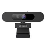 TOALLIN 4K AI Webcam with WDR, Auto Light Correction, AI Tracking with Auto-Framing, Auto-Focus, 5X Adjustable Digital Zoom, Built-in Dual Noise-Canceling Mics, 92° FOV Webcam for Online Video Calls