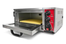 HG Commercial Electric Pizza Oven | 16x16 Inch Stone | Perfect for Restaurants, Cafes & Bakeries | Timer & Temperature Control