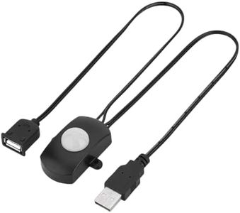 Clearhill 5V Motion Sensor Switch with USB Male and Female Connector(Black),Automatic Sensor Switch for Indoor DIY LED Lighting,Such as Kitchen,Cloakroom,etc.