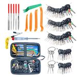 Maerd 87pcs Terminal Removal Tool Kit Depinning Tool Electrical Connector Pin Removal Tool Kit Wire Terminal Release Tool for Automotive Car Household Devices …