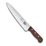 Victorinox Rosewood Carving Knife, Stainless Steel, Ideal for Large Cuts, Professional and Home Use, Wooden, 25 cm, Swiss Made