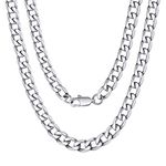 Men & Women Accessories Necklace Stainless Steel Franco Chain Men & Women 22 inch Choker 6mm