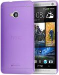 doupi UltraSlim Cover for HTC ONE (M8), Fine Mat Feather Light Bumper Protector Sleeve Skin Case, Purple