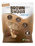 Brown Shuga® by Puresweet 500g, Natural Brown Sugar Alternative, No Bitter Aftertaste, Keto and Diabetic Friendly, Non GMO, Vegan, with Stevia.