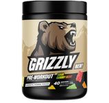 GRIZZLY PRE-WORKOUT SOUR GUMMY BEAR, Strength, Power, Focus, Caffeine, Citrulline, Beta-Alanine