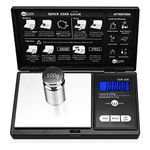 Weigh Gram Digital Pocket Scale,100g by 0.01g,Digital Grams Scale, Food Scale, Jewelry Scale Black, Kitchen Scale (TOP-100)