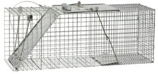 Havahart 1085 Large 1-Door Easy Set & Release Humane Live Animal Trap for Armadillos, Cats, Groundhogs, Muskrats, Nutria, Opossums, Racoons, Skunks, and Other Similar-Sized Animals