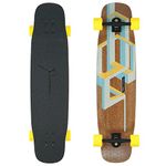 Loaded Boards Basalt Tesseract Bamboo Longboard Skateboard Complete (Mango, 86a Stimulus wheels)