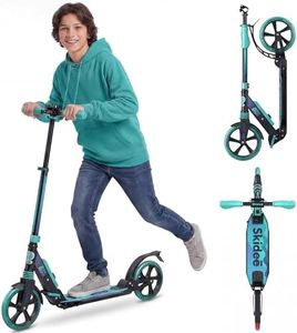 Scooter for Kids Ages 6-12 - Scooters for Teens 12 Years and Up - Adult Scooter with Anti-Shock Suspension - Scooter for Kids 8 Years and Up with 4 Adjustment Levels Handlebar Up to 41 Inches High