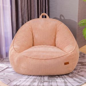 UODERS Giant Bean Bag Chair for Adults, Teens and Kids, Cozy Fluffy Corduroy Beanbag Chair with Filler, Large Floor Lounge Sofa for Living Room, Bedroom, Dorm, Gaming and Reading(L-Peachpink)
