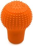 sourcingmap Orange Soft Silicone Nonslip Car Manual Gear Shift Lever Knob Cover