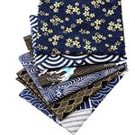 6 Pieces Japanese Fat Quarters 19.7 x 15.7 Inch, Japanese Sea Wave Fat Quarters Cotton Fabric Bundles, Cotton Sewing Quilting Fabric for Face Protectors Crafting Projects