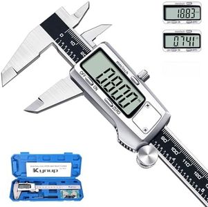 Kynup Digital Caliper, 150mm Electronic Calipers Measuring Tool, Precision Digital Tool Vernier Micrometer Measuring Tools with Mm/Inch Conversion