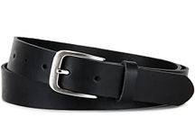 Frentree leather belt MADE IN GERMANY, belt for men and women, 3 cm wide, black, Black, 47 (Waist: 41)