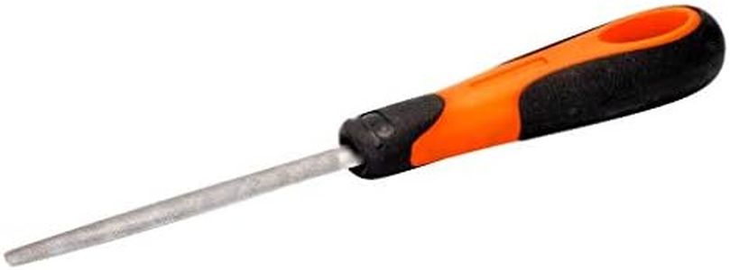Bahco Second Cut Half Round File with Handle, 6-Inch Length
